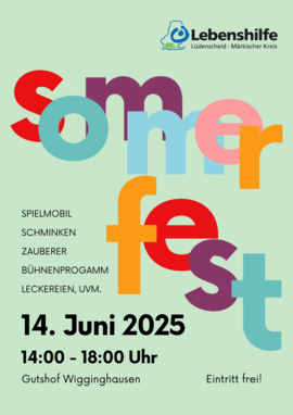 Sommerfest auf dem Gutshof Wigginghausen Lebenshilfe lädt ein zum Feiern, Staunen und Genießen