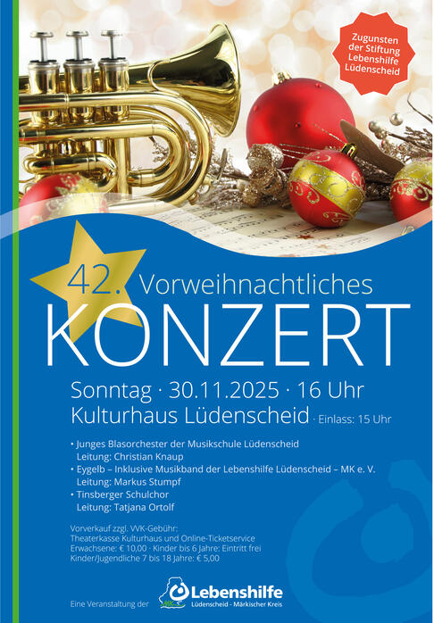 Plakat Vorweihnachtliches Konzert