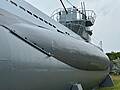 Ein U-Boot an Land.