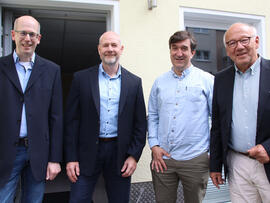 von links: Sven SSieburg, Stephan Thiel, Jörg Bachmann und Dr. Schröder