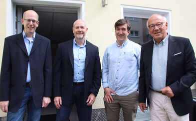 von links: Sven SSieburg, Stephan Thiel, Jörg Bachmann und Dr. Schröder