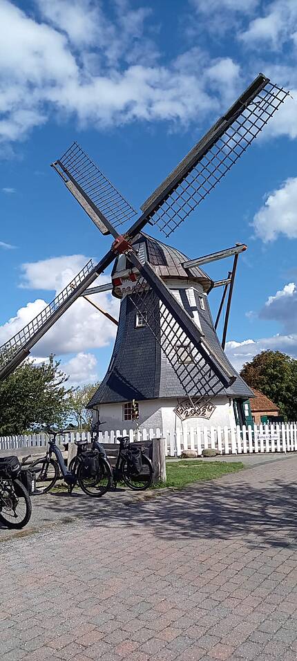 Eine Windmühle.