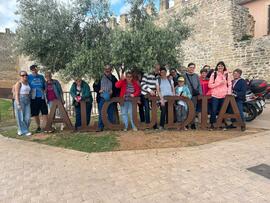 Gruppenfoto am Schild von Alcudia.