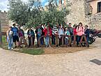Gruppenfoto am Schild von Alcudia.