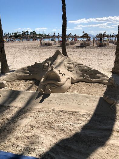 Ein Sandbild.