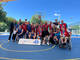 Gruppenfoto auf dem Spielfeld