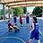 Spieler auf dem Basketballfeld.
