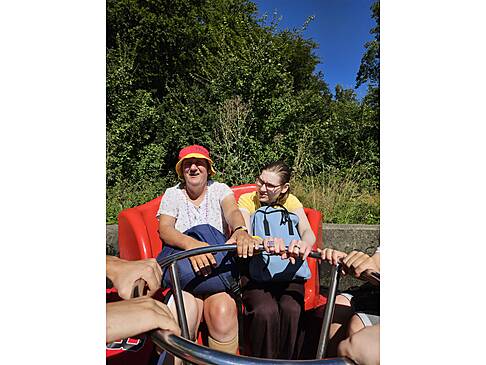 Kunden auf der Wasserbahn