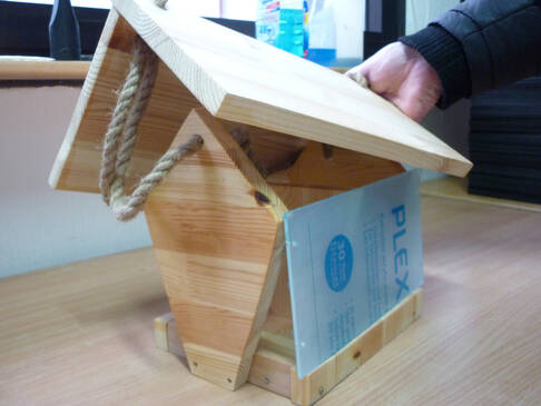 Ein Holzhaus