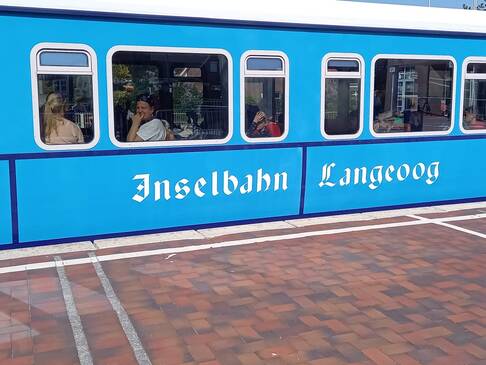 Foto mit der Inselbahn