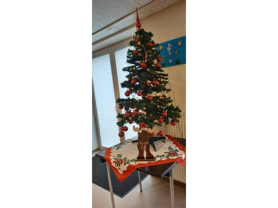 Ein geschmückter Weihnachtsbaum