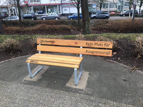 Bank gegen Ausgrenzung.
