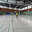 Fussballspieler in einer Halle