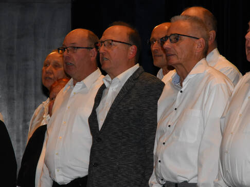 Männer die zusammen singen.