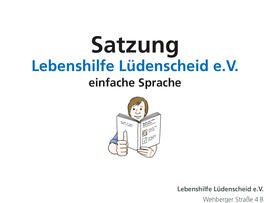 Satzung in Leichter Sprache