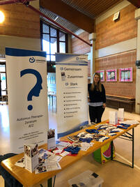 Stand beim Elternsprechtag an der Felsenmeerschule