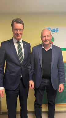 Hendrik Wüst und Stephan Thiel