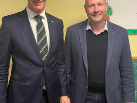 Hendrik Wüst und Stephan Thiel