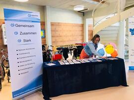 Infostand an der Felsenmeerschule