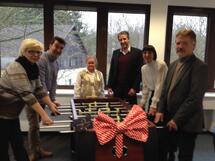 Bild v.l.n.r.: Patricia Stahlschmidt (Stadt Lüdenscheid), Jörg Bachmann und Ursula Kellermann (Lebenshilfe Lüdenscheid),Tim Crone, Stefanie Uhr (vom Hofe), Jürgen Rittinghaus (Schule an der Höh).