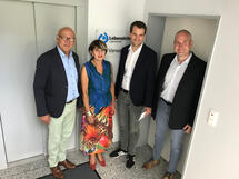 Bild v.l.n.r.: Dr. Wolfgang Schröder, Doris Mähler, Johannes Vogel, Stephan Thiel