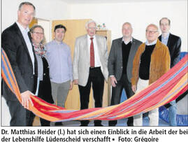 Hoffnung auf flexiblere Regeln: Dr. Heider besucht Lebenshilfe Lüdenscheid
