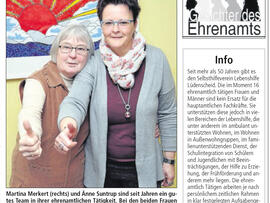 „Auch etwas zurückgeben“ - Martina Merkert und Änne Suntrup helfen bei der Lebenshilfe Lüdenscheid