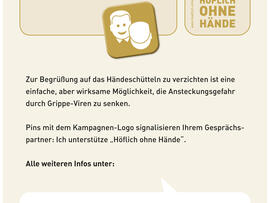 „Höflich ohne Hände!“