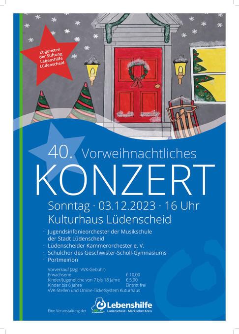 Plakat Weihnachtskonzert