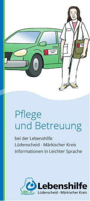 Flyer Pflege in Leichter Sprache