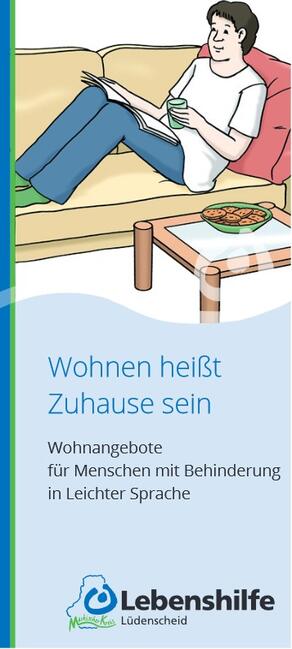 Flyer Wohnen in leichter Sprache