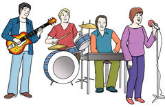Die Lebenshilfe Lüdenscheid - Märkischer Kreis hat eine eigene Musik-Gruppe.