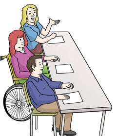 Menschen mit Beeinträchtigung können Mitglied werden.