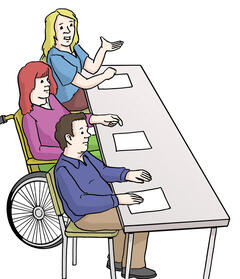 Menschen mit Beeinträchtigung können Mitglied werden.