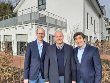 von links nach rechts Sven Sieburg, Stephan Thiel und Jörg Bachmann