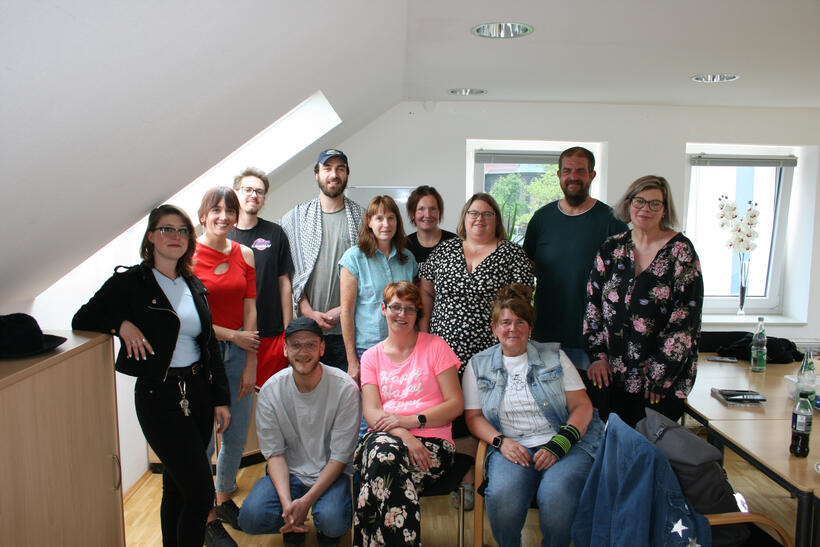 v.l.n.r: Celina Jung, Esther Lopez Gallardo, Luis Vollmann, Marius Lüddemann, Aaron Dombrowski, Birgit Maskos, Magdalena Kremer, Maria Filling, Jana Förster, Claudia Eilitz, Kristian Filling, Jessica Raffenberg