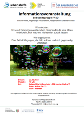 Informationsveranstaltung - Selbsthilfegruppe FASD 