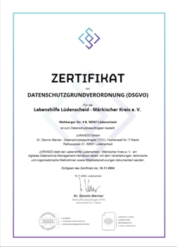 Datenschutz Zertifikat 2020