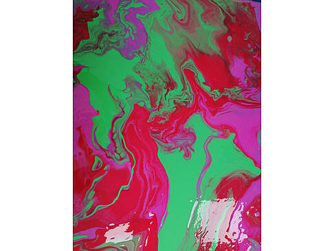 Grüne und rote Farbe verlaufen.