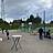 Ein Platz neben dem SPielfeld.