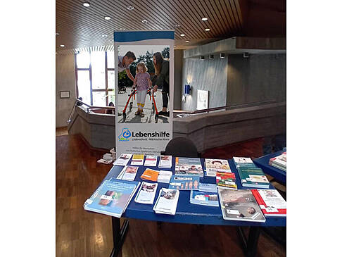 Infostand der Lebenshilfe.