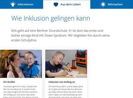 Sreenshot Bundesvereinigung Lebenshilfe